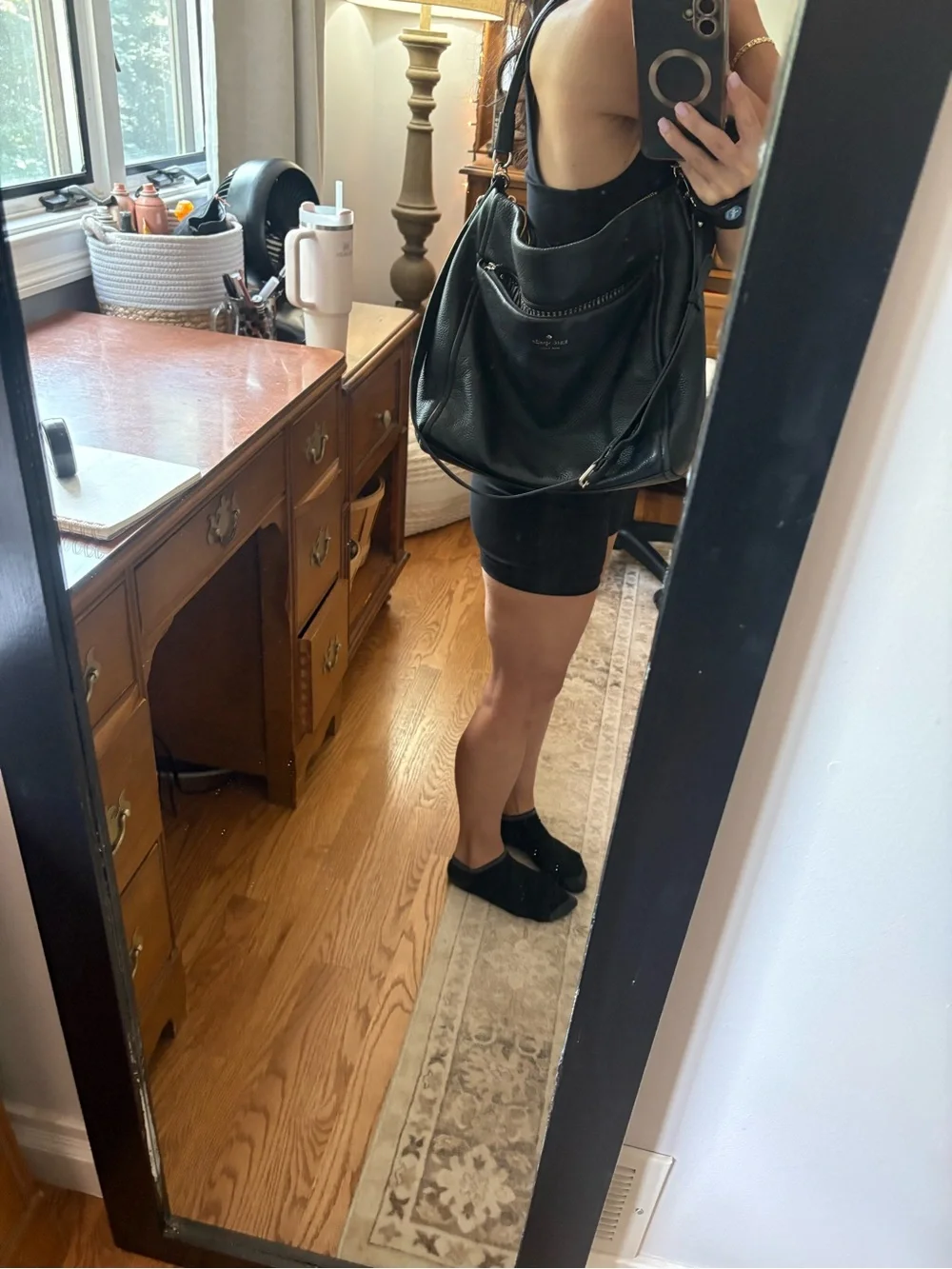 Black hobo bag
